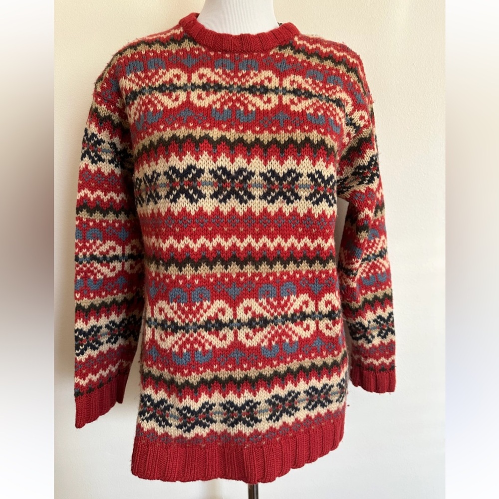Abercrombie & Fitch vintage 1990’s soft woolwool fair aisle sweater EVC size M